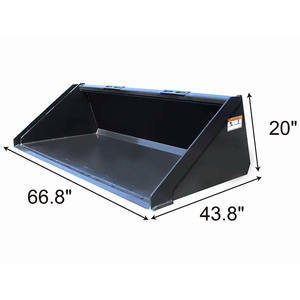 LandHonor 4-in-1 ヘビーデューティー油圧トラックバケットアタッチメント、スキッドステアローダー建設機械用4サイズ - Product Image 6