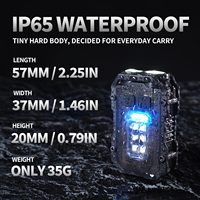 COB LED isi ulang USB senter berkemah, Gantungan Kunci Mini multifungsi dengan pembuka Magnet