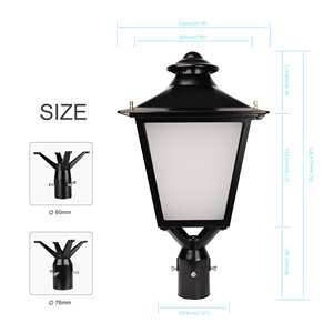 Fabbrica fornitura diretta palo montato lanterna LED Post lampade Top - Product Image 4
