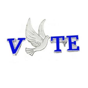 Épingle à revers Zeta Phi Beta Colombe Blanche Vote 1920 Broche de vote - Product Image 1