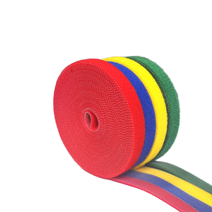 Pita pengencang yang dapat digunakan kembali ramah lingkungan pita pengikat sisi ganda gulungan kait dengan kait dan tali pengikat untuk kabel dan tali - Product Image 5