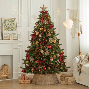 Adorno Navideño Artificial de Lujo de Alta Calidad, Base para Exhibición, Funciona con Pilas, 40 Luces LED Multicolores, para Interiores - Product Image 2