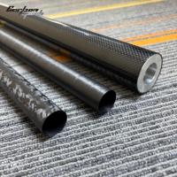 Tube en fibre de carbone coloré à surface mate 3K Twill, taille personnalisée OEM, tube en carbone léger haute rigidité, plusieurs couleurs