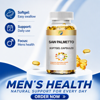 SPL OEM Capsules de Saw Palmetto en gélules molles pour la croissance capillaire, Complément capillaire naturel à base de courge, Marque privée, Vente en gros, Halal, Extrait de Saw Palmetto en capsules