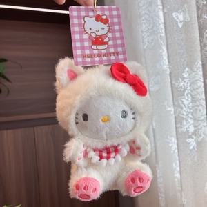 Al por mayor Nuevo Lindo Peluche de Gato Suave con Encanto, Colgante de Gato Hello Kitty y Llavero de Peluche KT - Product Image 4
