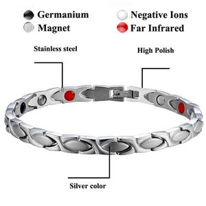 Женский модный браслет из серебра и золота с био-магнитной терапией, элегантный браслет с магнитным браслетом - Product Image 4