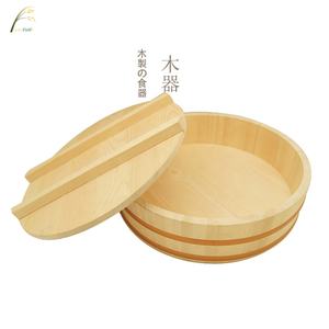 Récipient de mélange de <span class=keywords><strong>Sushi</strong></span> en bois avec couvercle outils de <span class=keywords><strong>Sushi</strong></span> cuisson en bois aliments bacs à riz durable - Product Image 3