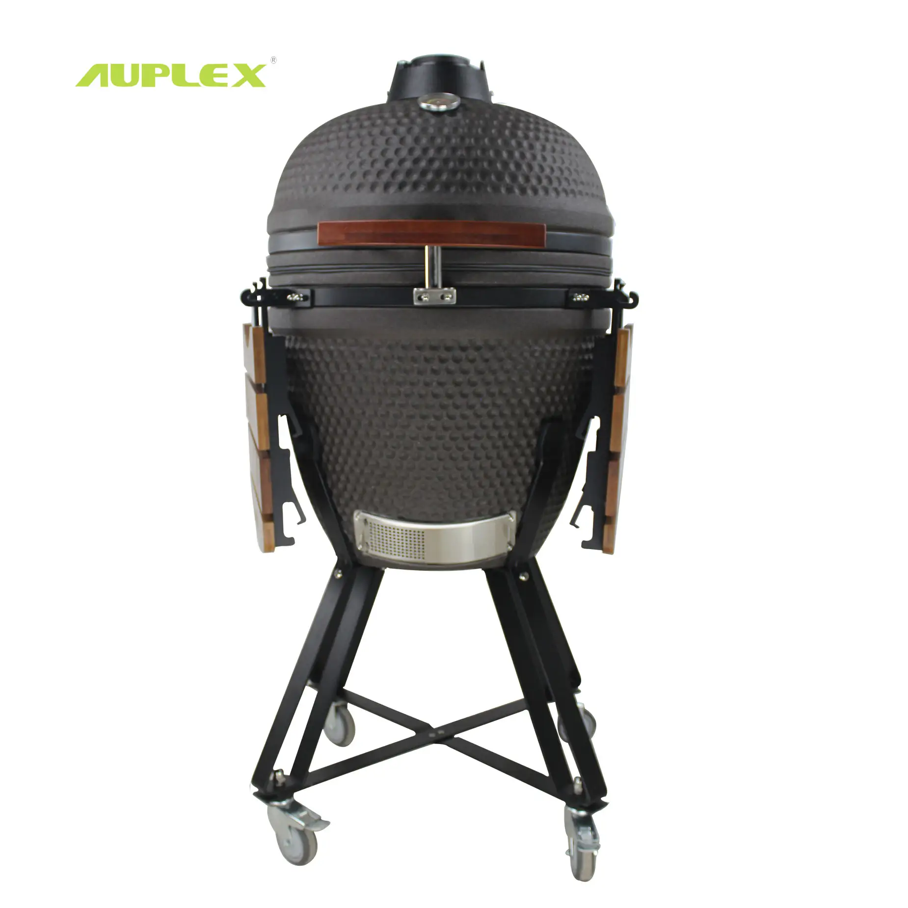 Auplex asador de Carbon thịt nướng hình dạng màu xanh lá cây trứng Ngoài Trời Bbq 21 inch than Kamado nướng