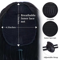 Queue de cheval longue Afro Kinky Curly French Curl, pré-collée, effet vague d'eau, noir naturel, cheveux synthétiques de haute qualité