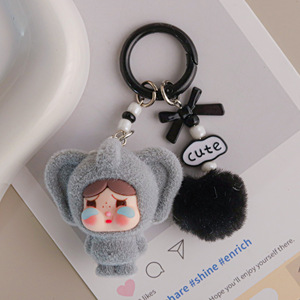 <span class=keywords><strong>Mini</strong></span> Boneca de Pelúcia Colorida de Bebê Chorando, Chaveiro, Pingente para Celular, Chaveiro para Chaves de Carro, Presentes - Product Image 3