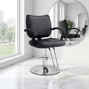Poltrona da Barbiere Idraulica Moderna con Braccioli per Salone di Bellezza, Produzione Diretta OEM - Product Image 1