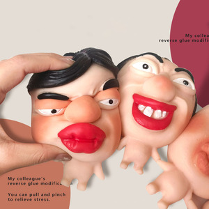 2025, Лидер продаж, новинка, дурацкая мягкая маска-кукла с большой головой, быстро отскакивающая игрушка для розыгрыша, для забавного снятия стресса - Product Image 3