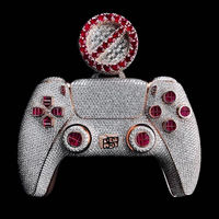Pendentif personnalisé style hip-hop « Iced Out » en forme de machine de jeu, testé au 100 % avec un testeur de diamants, en argent S925 et moissanite VVS, pour homme