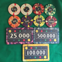 Jetons en céramique de haute qualité, 30 pièces, 10 grammes pour club de poker