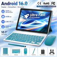 Tablette PC Android 16 10,1 pouces, 12 Go de RAM, extension 64 Go, WiFi 5G, écran capacitif IPS, nouveau logo personnalisé OEM ODM