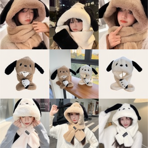 G&G Winter Dog Hat Small Petite Pocket 3 Types of Hats Balaclava/Fur Hat Set - Product Image 1