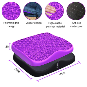 وسادة جل للقاعد بتصميم خلية النحل وسادة قاعدة لمقعد المكتب وسادة كراسي وسائد لخفض الألم أثناء المكافحة - Product Image 6