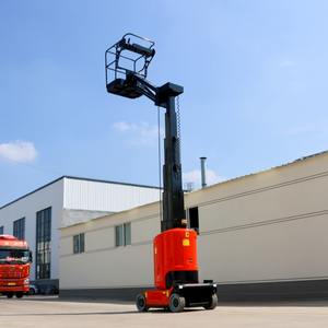 अच्छी गुणवत्ता 9.2 मीटर वर्टिकल मस्ट मैन लिफ्ट प्लेटफॉर्म हवाई कामकाजी प्लेटफॉर्म बूस्ट लिफ्ट टेलीस्कोपिक मस्ट फ्लाई जीब लिफ्ट - Product Image 2