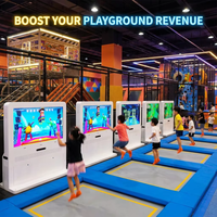 Juego Interactivo de Trampolín con Pantalla de Seguimiento de Movimiento, Equipo Comercial para Parques de Trampolín Interiores y Centros de Entretenimiento Familiar (FEC)