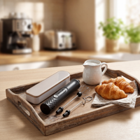 Mousseur à lait électrique portable à économie d'énergie, rechargeable par USB, pour machine à capsules et usage domestique