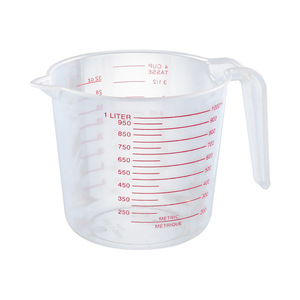 <span class=keywords><strong>Taza</strong></span> <span class=keywords><strong>medidora</strong></span> graduada transparente mililitro de grado alimenticio para hornear jarra de agua fría vaso de plástico grueso laboratorio de mezcla - Product Image 1