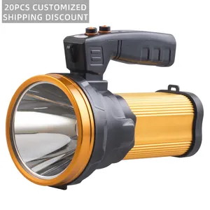 Wiederauf ladbare LED-Taschenlampe Starkes Licht Hoch leistungs fischen Camping Miner'S Lampe Haushalt Notfall Tragbarer Suchscheinwerfer
