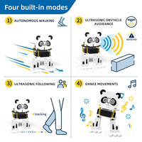 Kit de Robot Educativo Tscinbuny Panda, Kit de Programación Gráfica DIY para Adultos y Niños, Kit de Robot DIY para Arduino