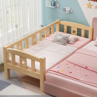 Lit superposé pour enfants en bois massif avec barrière de sécurité, design minimaliste moderne, options pour nourrissons, tout-petits et enfants