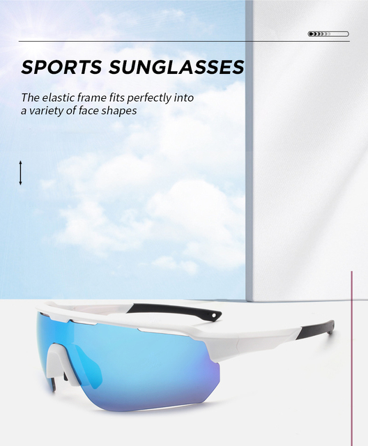 Polarized Sport Sunglasses for Men Women with UV400 Protection Light TR90 Frame for Running Cycling Fishing Driving Outdoor