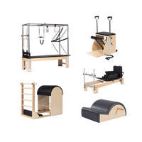Lit d'entraînement amélioré en bois d'érable, pour studios de yoga, entraînement privé, Pilates, ensemble cinq pièces