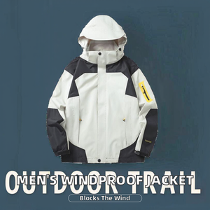 Men's Winter Vintage Outdoor Lightweight Windproof <b>Hoodie</b> Jacket with Zipper Closure <b>Thin</b> Front Logo Customizable Made Pakistan - Product Image 2