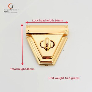 Sacs tissés en gros avec mécanisme de fermeture à clip en fer triangulaire et trapézoïdal, boîtes d'emballage métalliques - Product Image 2