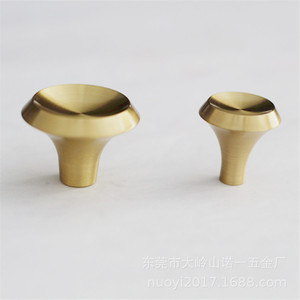 Modern Round <b>Copper</b> Furniture Handle Drawer <b>Knob</b> Durable Single Hole Design For Cabinet Door Hardware - Product Image 1