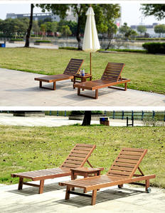 Sillón de Teca Sólida Plegable y Portátil, Diseño Moderno, Muebles de Exterior con Patas Cónicas para Uso en Hoteles y Salas de Estar - Product Image 6