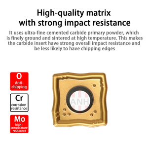 SOMT掘削インサートOEM ZANHOブランド全角全角加工スクエア形状PVDコーティング超微細セメント入りカーバイド - Product Image 3