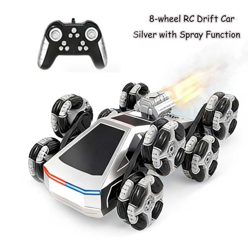 EPT1615202 - Voiture RC Drift 8 roues - Argent avec Effet de Peinture (48 pièces/carton)