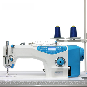 Machine à coudre industrielle à point noué à entraînement direct haute vitesse, <span class=keywords><strong>aiguille</strong></span> simple, neuve pour usage domestique, dotée d'un moteur à lit plat - Product Image 1