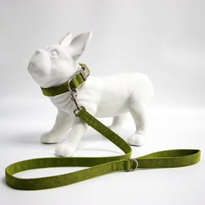 Oem Verstelbare Luxe Katoen Halsbanden Voor Honden Gepersonaliseerde Zachte Sterke Duurzaam <span class=keywords><strong>Pet</strong></span> <span class=keywords><strong>Dog</strong></span> Halsband En Riem Set