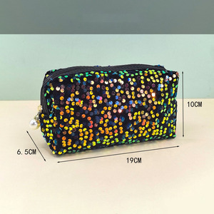 Wholesale Large Capacity Sequin <strong>Travel</strong> <strong>Storage</strong> <strong>Bag</strong> Fashionable Women Portable Toiletry <strong>Bag</strong> Glitter Zipper Makeup Cosmetic <strong>Bag</strong> - Product Image 2