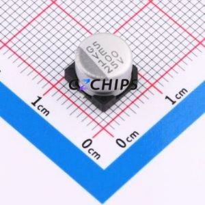 ตัวเก็บประจุแบบอิเล็กโทรไลต์อะลูมิเนียม SMD รุ่น VE-101M1ETR-0806, ขนาด D8xL6.5 มม. 100uF 20% 25V 8 มม. - Product Image 1