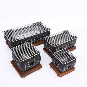 China New text three Size Japanese food teppanyaki tabletop barbecue charcoal bbq grill for Japan
