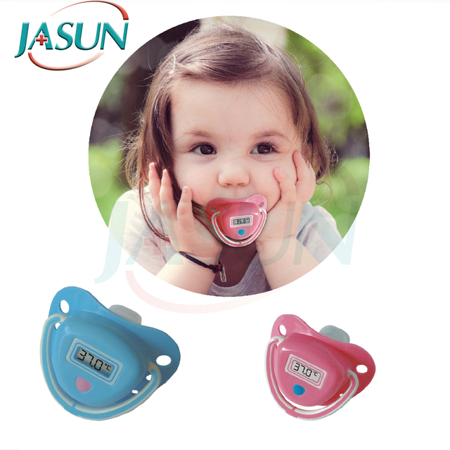 High Quality Safety Care Oral Medical Silicone Lcd Digital Baby Nipple Pacifier Thermometer