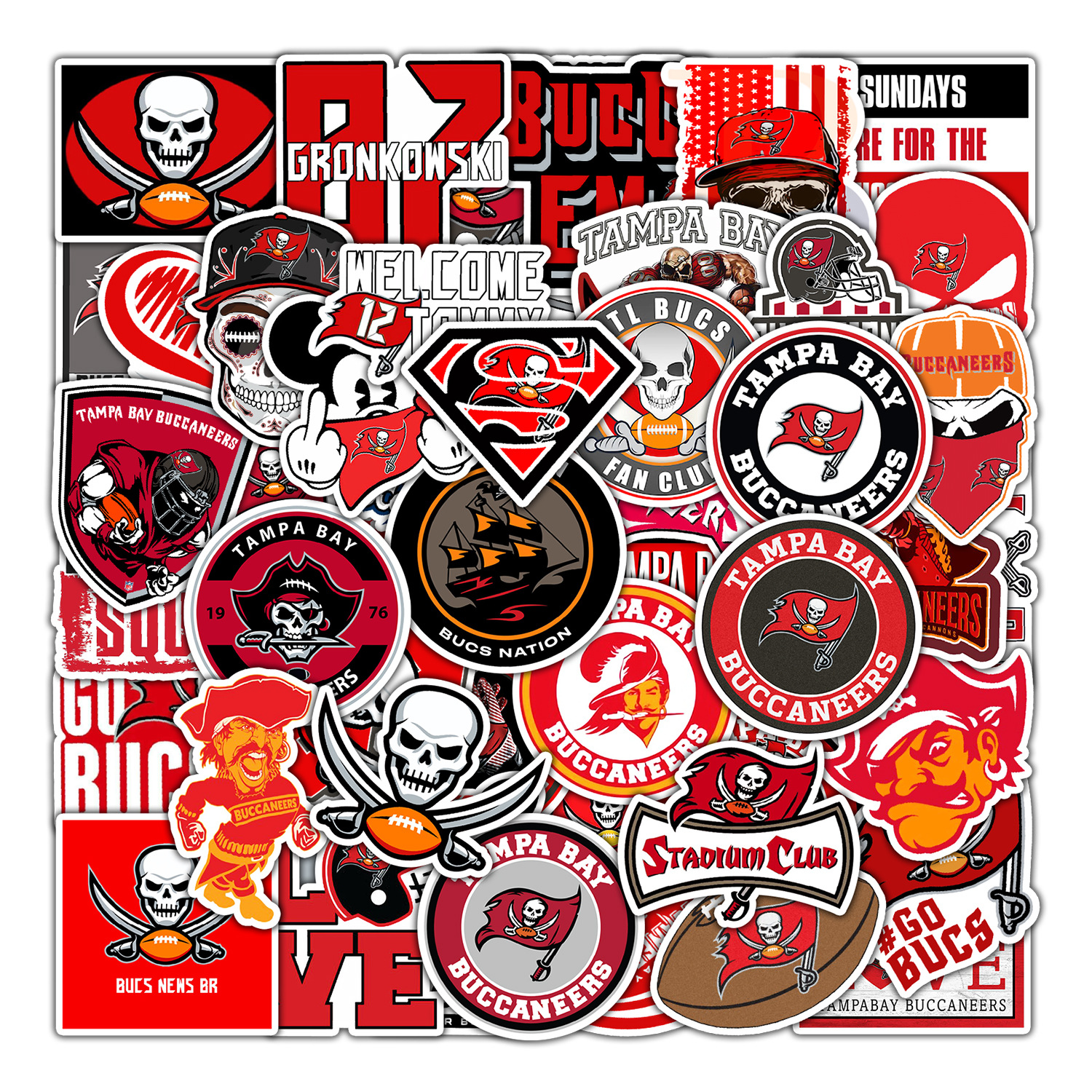 50Pcs/Bag 246 (Tampa Bay Buccaneers)