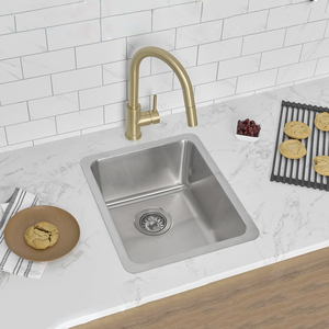 Bol simple de haute qualité en acier inoxydable 304 sans <span class=keywords><strong>tarif</strong></span> comptoir de <span class=keywords><strong>lavage</strong></span> en profondeur évier de cuisine 15 pouces - Product Image 2