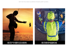 Lampe de poche LED, gant sans doigts à grandes mains pour hommes femmes, gadgets idée <span class=keywords><strong>cadeau</strong></span> d'anniversaire pour mari, petit ami, lui, gars - Product Image 6