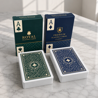 Jeu de cartes à jouer 100 % opaques, personnalisables en matière/taille/traitement de surface, conçues spécifiquement pour les jeux de casino