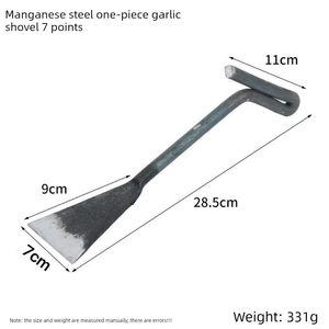 <span class=keywords><strong>Pelle</strong></span> de jardinage intégrée en acier au manganèse pour la plantation de fleurs, la culture de légumes, le désherbage et le creusement de trous dans le sol en extérieur - Product Image 5