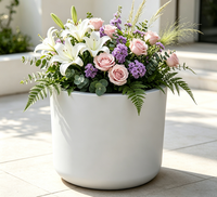 Jardinière sur pied en métal thermolaqué, grande taille, personnalisable, minimaliste, simple, écologique et durable, pour maison, jardin et centre commercial