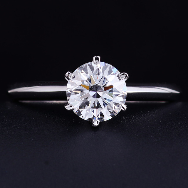 High-end Lab Grown Diamond Ring 18K Gold Colorfast IGI Certified Women's Drop Shipping