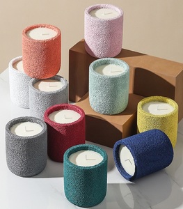 Tùy Chỉnh Độc Đáo Nến Lọ Sang Trọng Nến Bao Bì Màu Bê Tông Nến Tins - Product Image 4